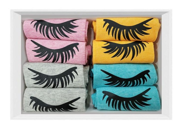 38-41 DYDIS | KOPIKTA EYELASHES SOCKS (4 PAIR)